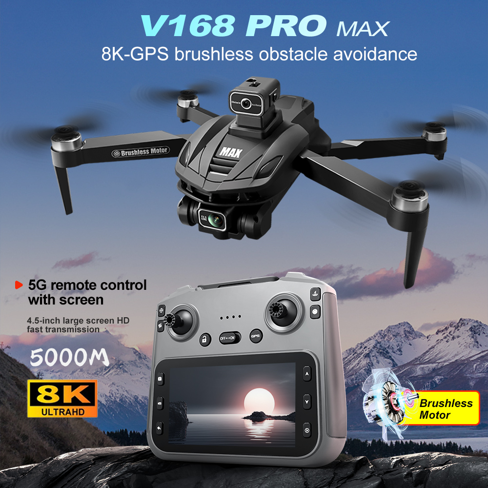 Drone Aerial Photography - V168 PRO Max GPS Drone 8K