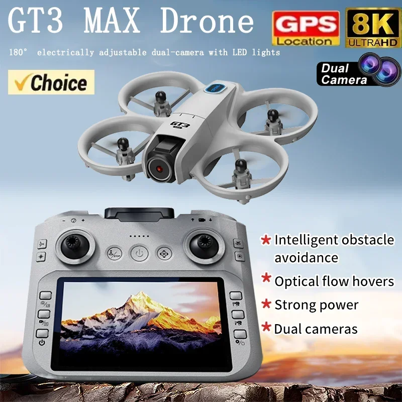 Drone Video Production - 2026 YENİ GT3 Mini LED'li Katlanabilir