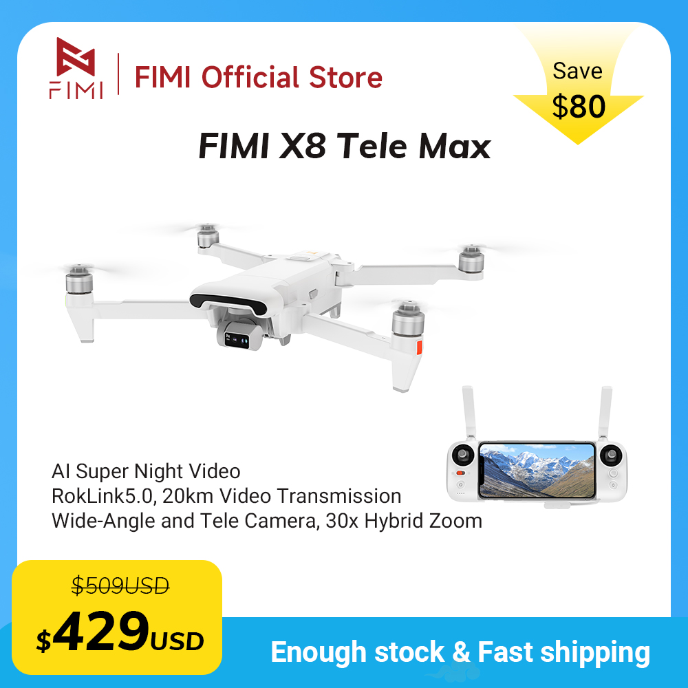 Drone Thermal Imaging - FIMI X8 Tele Max Drone 1/2