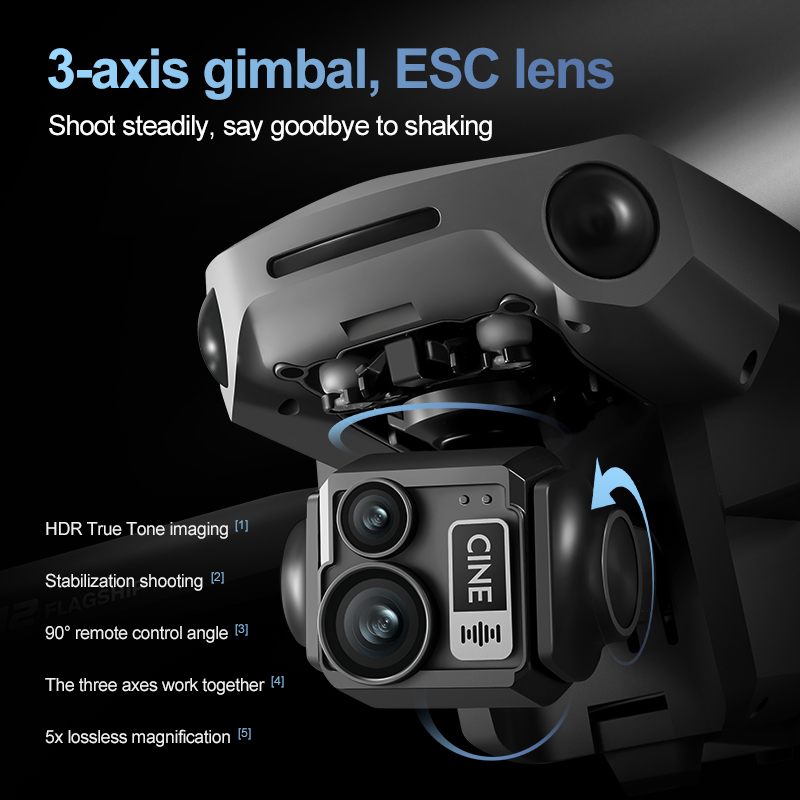 8K 3 Eksenli Gimbal Fırçasız 7 - Drone Mapping incelemesi ve fiyatı