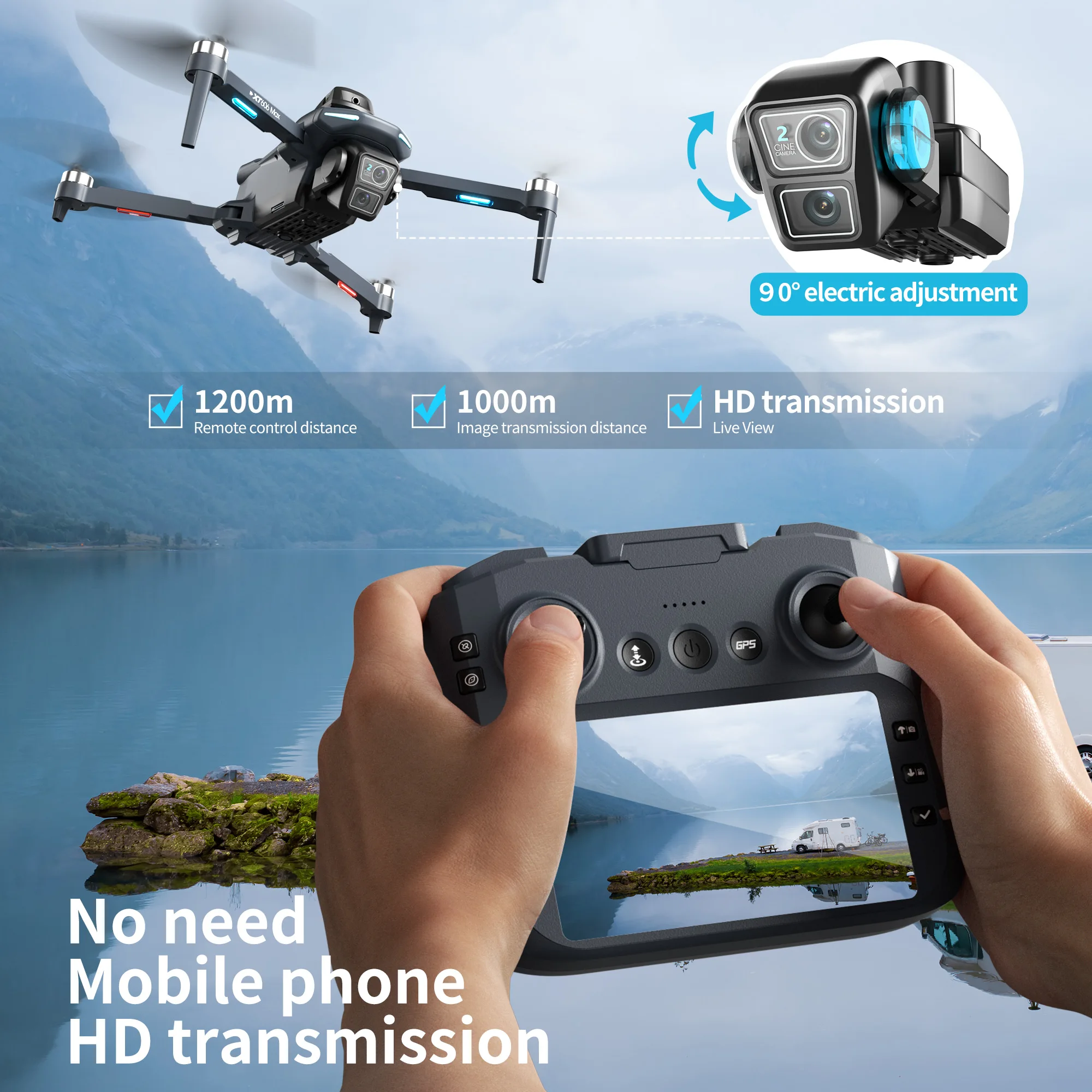 Lenovo XT606 MAX GPS Drone 4k  - Drone Photogrammetry incelemesi ve fiyatı