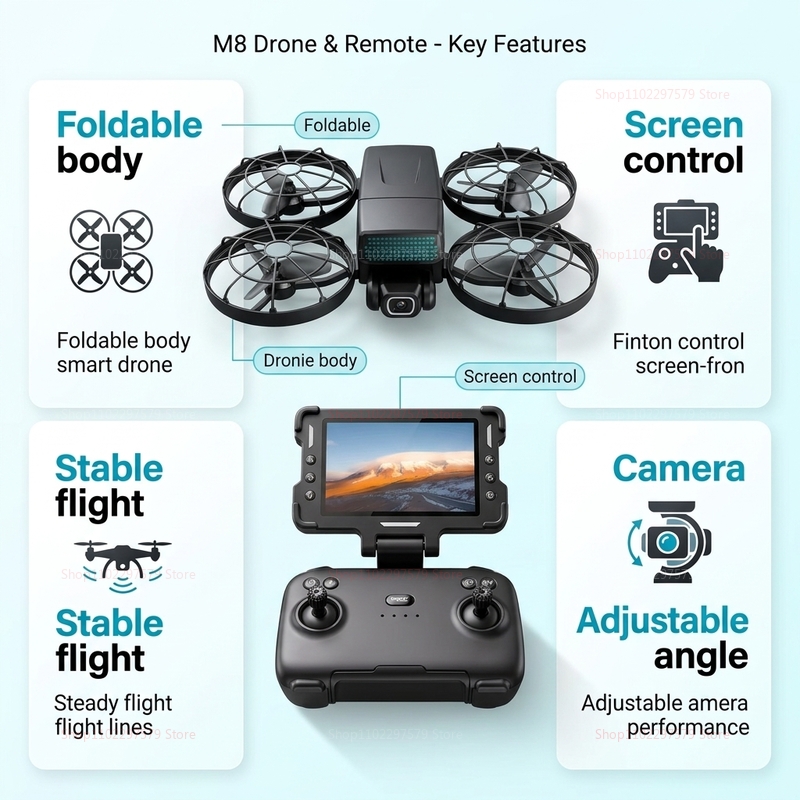 Yeni Drone'lar M8 GPS 8K Profe - Drone Surveying incelemesi ve fiyatı
